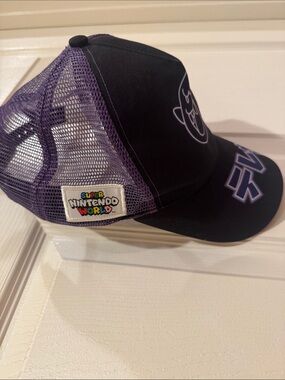 Nintendo Black and Purple Mesh Boo Hat